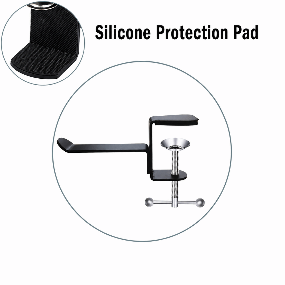Headset Stand - Creatieve metalen hoofdtelefoonstandaard Zwart Stabiel Antislip