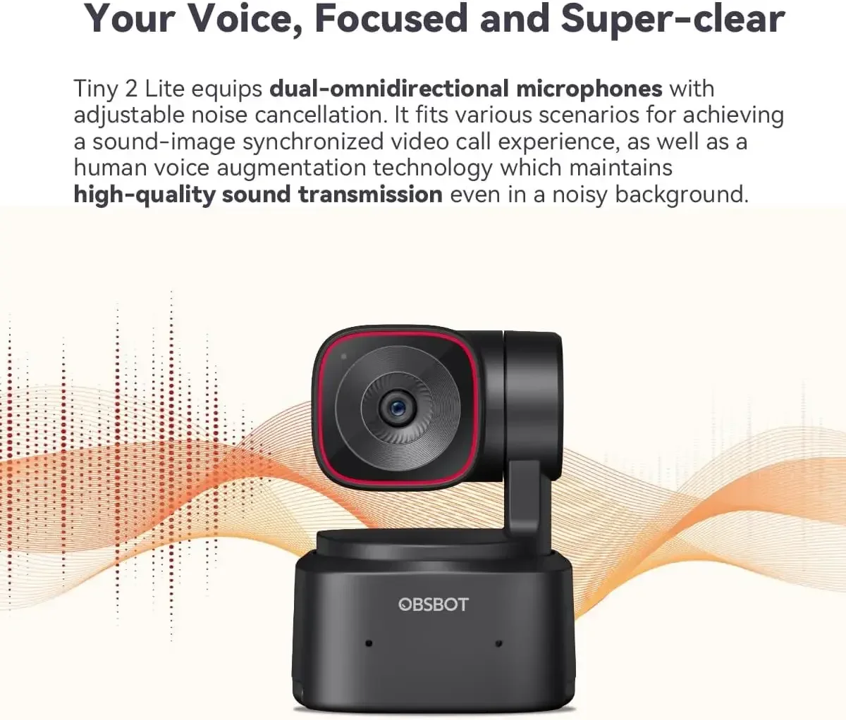 Webcam 4K - Tiny 2 Lite 4K PTZ-webcam met