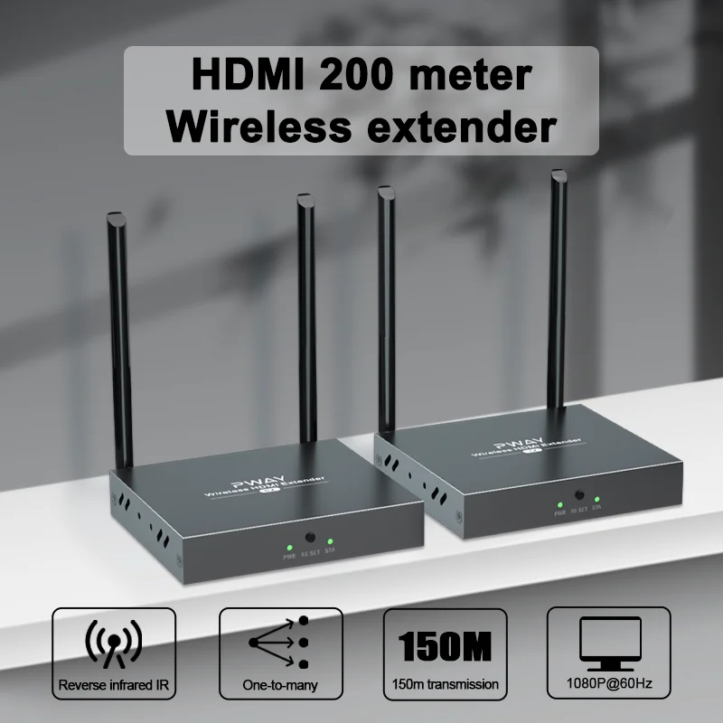 Webcam 4K - Draadloze 4K Hdmi Distributie Extender 1