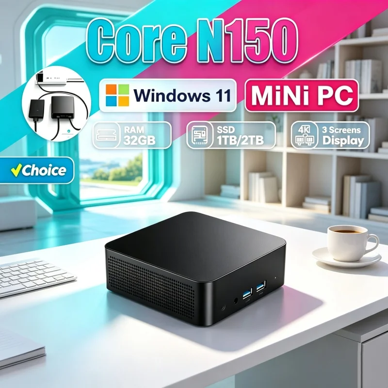 Pc Gaming Optimization - 2026 Geoptimaliseerde Core N150 MINI PC