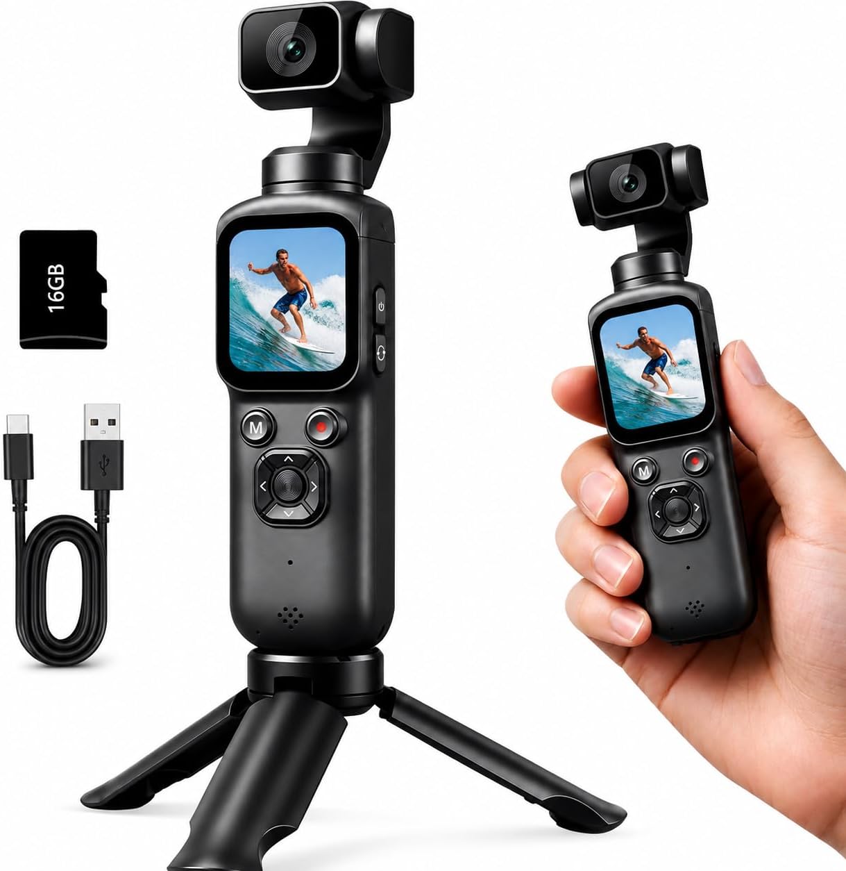 Webcam 4K - 4K Handheld Gimbal Vlogging Camera voor