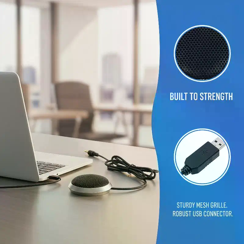 Pc Gaming Online - Omnidirectionele 3,5 mm/USB condensator desktopconferentiemicrofoon voor