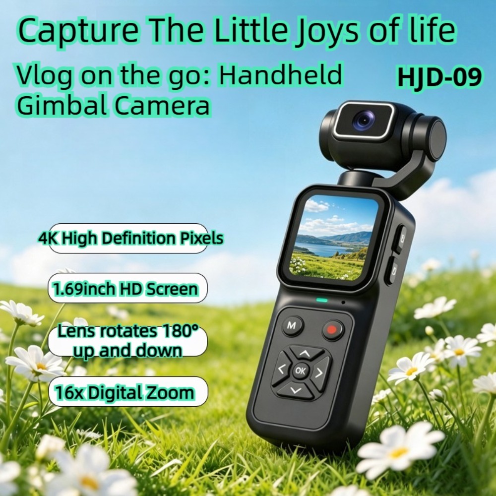 Webcam 4K - HJD-09 4K Vlogging Camera 180° °