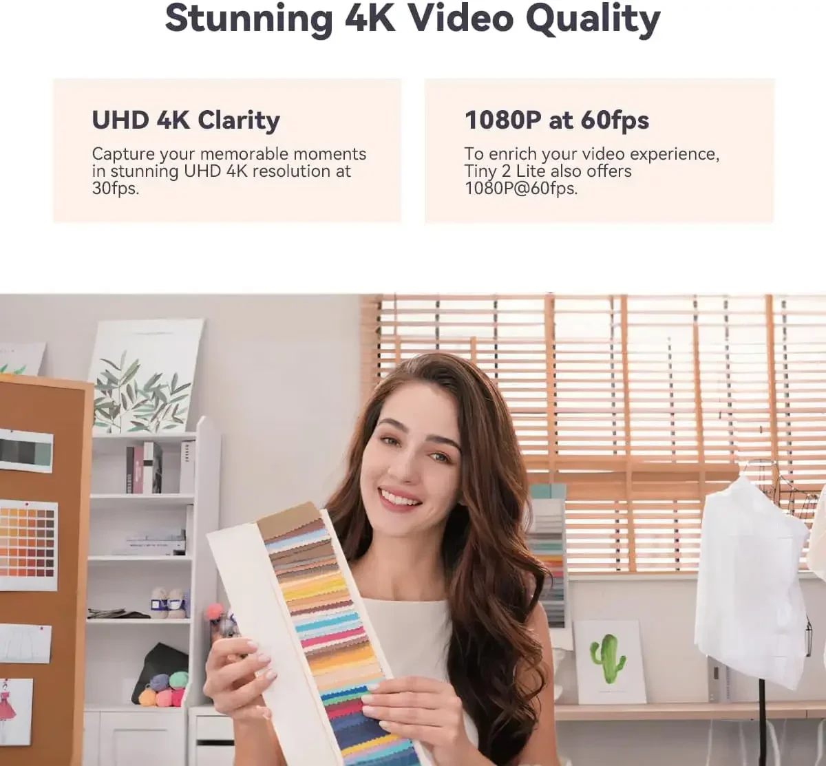Tiny 2 Lite 4K PTZ-webcam met  - Webcam 4K recensie en prijs
