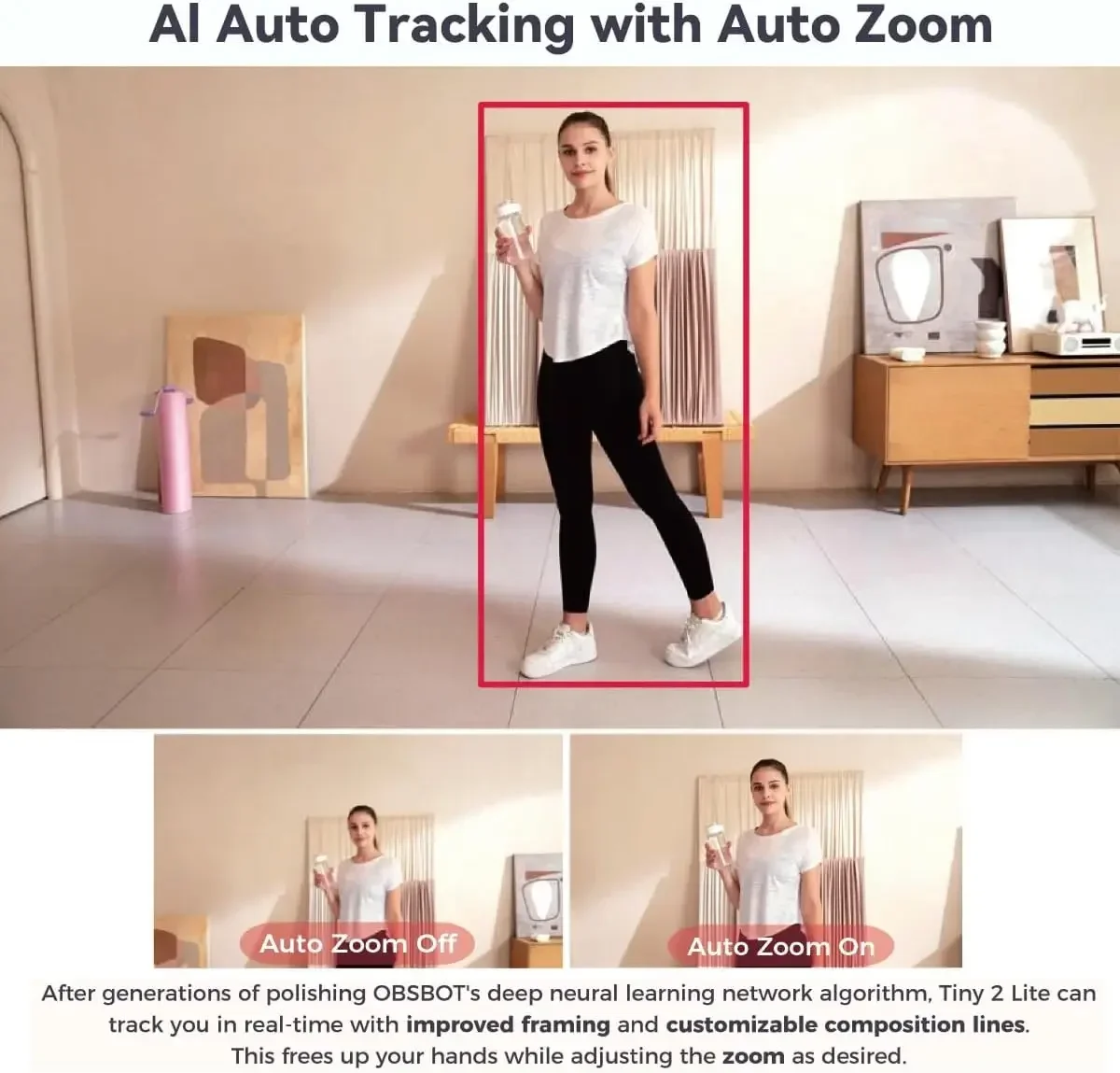 Tiny 2 Lite 4K PTZ-webcam met  - Webcam 4K recensie en prijs