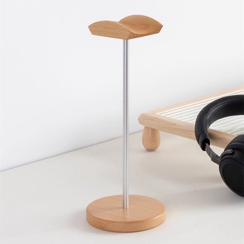 Houten en aluminium hoofdtelef - Headset Stand recensie en prijs
