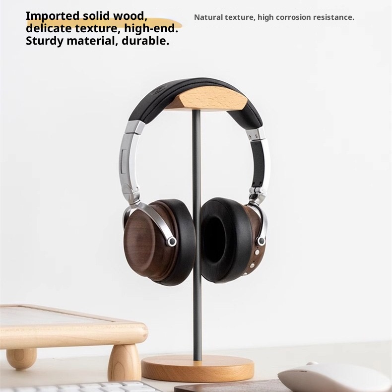Houten en aluminium hoofdtelef - Headset Stand recensie en prijs