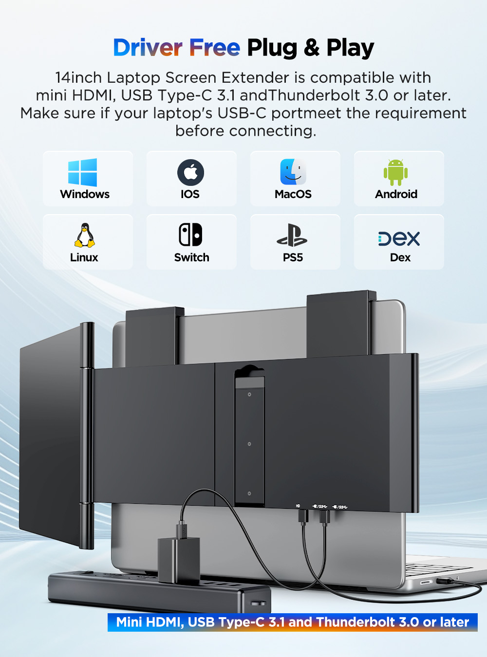 UPERFECT 14'' Draagbare Monito - Pc Gaming Y Monitor recensie en prijs