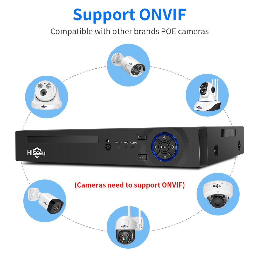 Hiseeu 4CH 10CH 16CH 4K 8MP 5M - Webcam 4K recensie en prijs
