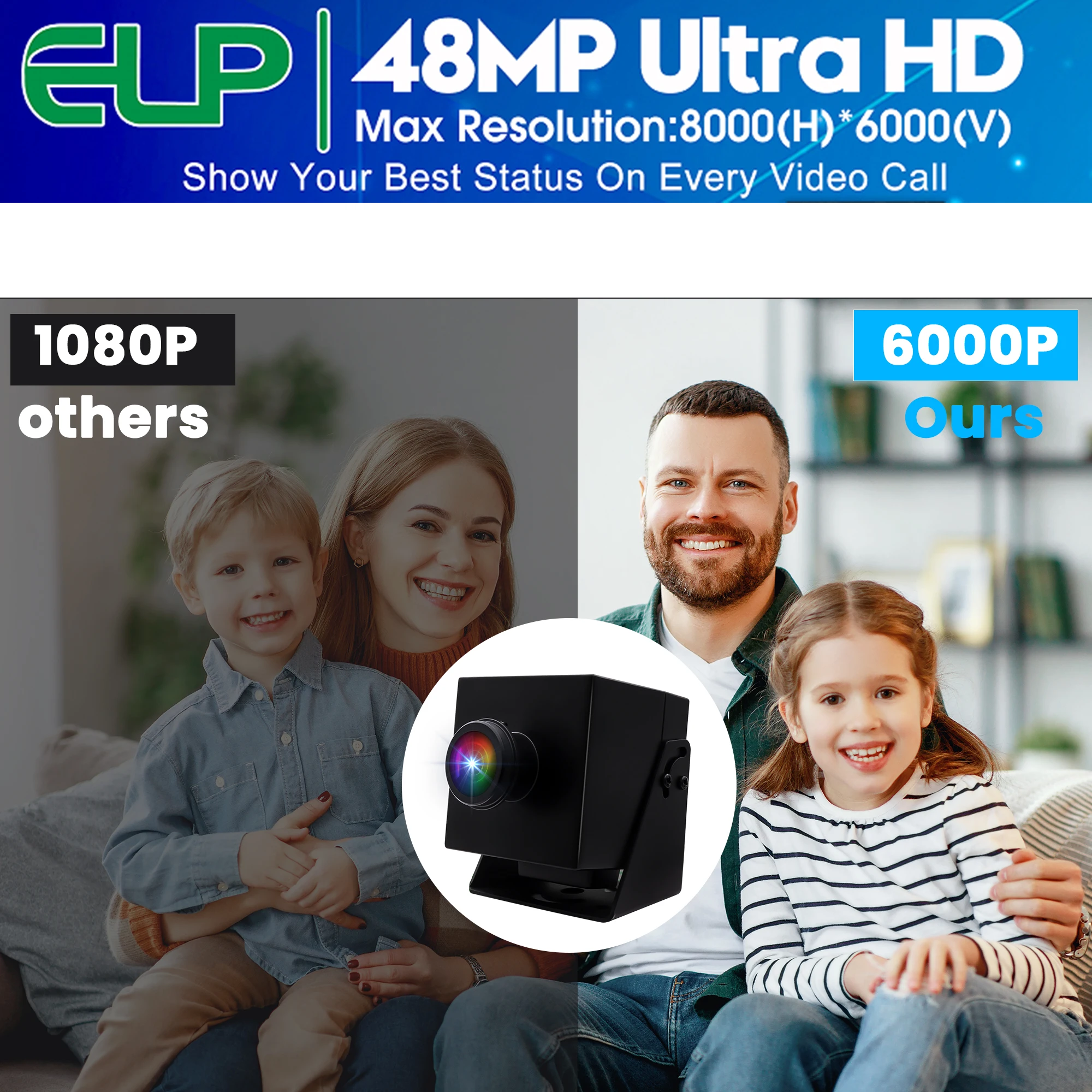 ELP 48MP 8K Ultra HD USB-camer - Webcam 4K recensie en prijs