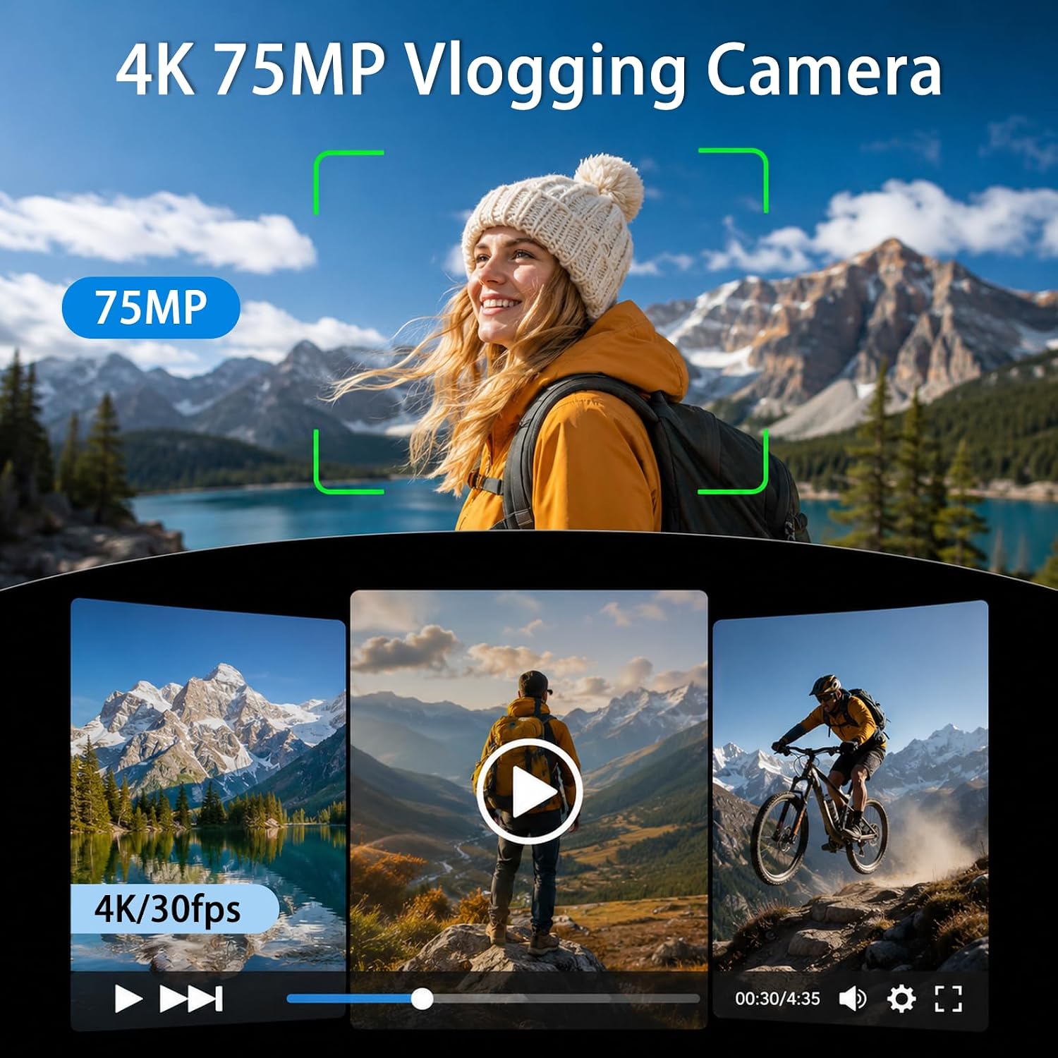 4K Handheld Gimbal Vlogging Ca - Webcam 4K recensie en prijs