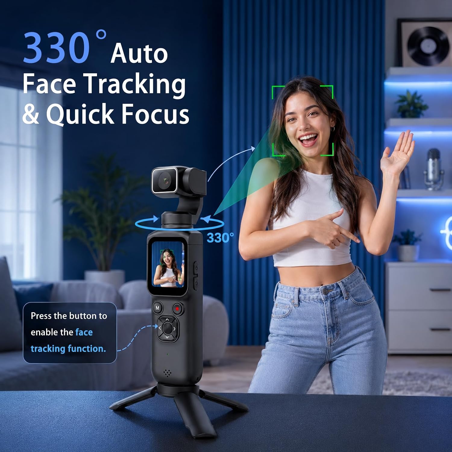 4K Handheld Gimbal Vlogging Ca - Webcam 4K recensie en prijs