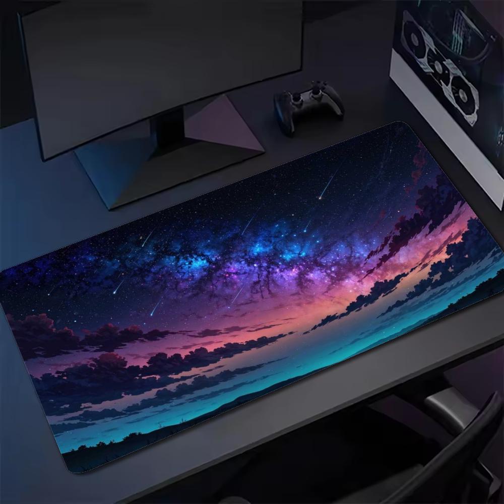 Grote muismat met zonsondergan - Pc Gaming Cloud recensie en prijs