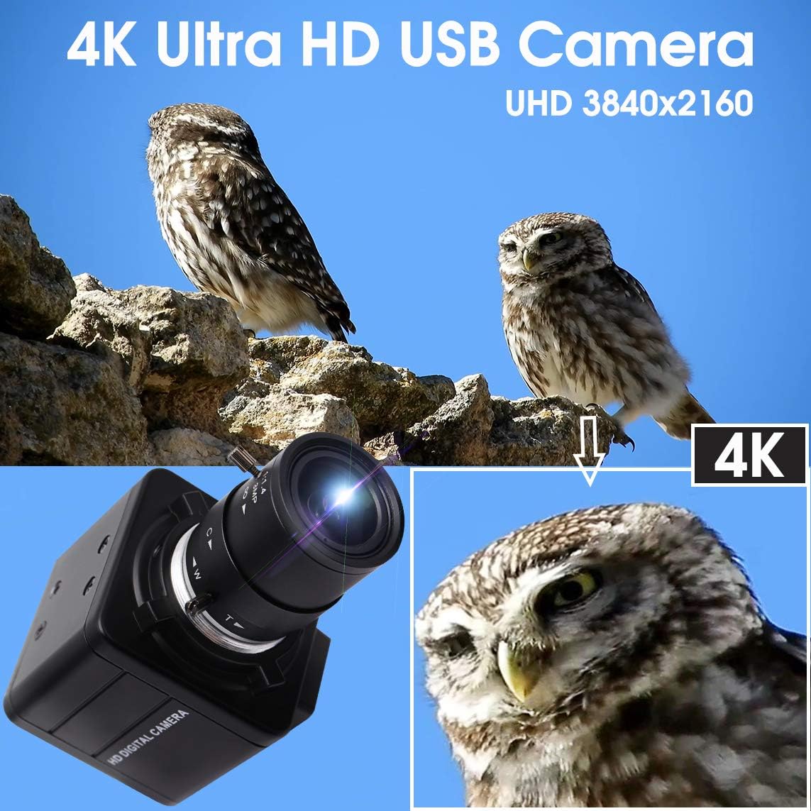ELP 4K Ultra HD Webcam 4X opti - Webcam 4K recensie en prijs